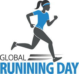 Vector icon silhouette of running sport fitness people, man and woman in action