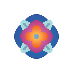 International Yoga Day Mandala Icon