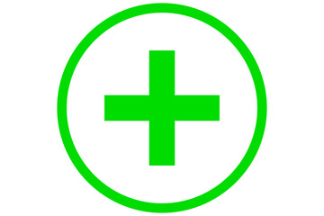 plus icon on transparent background