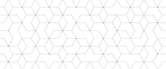 Fototapeta premium Vector creative idea technology or science hexagons pattern.