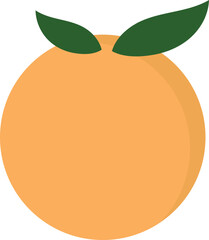 orange gardening illustration element