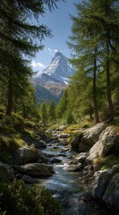 river in the mountains