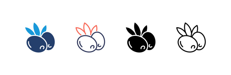 Olive Icon set multiple style collection