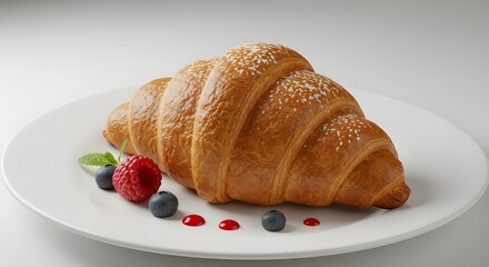 Golden Buttery Croissant A Delightful Pastry Experience