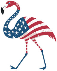 usa flamingo flag vector design © nasrin71n