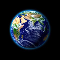 planet earth in space