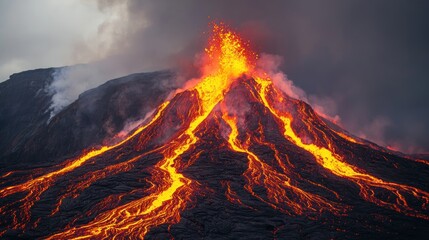 Erupting Volcano
