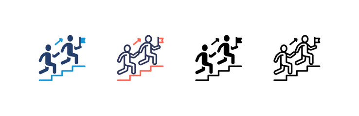 Leadership Icon set multiple style collection