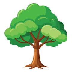 summer tree vector 