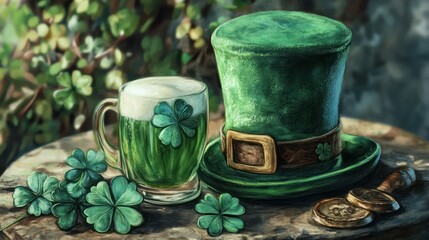 Refreshing and vibrant, Green Irish Drink blends zesty lime with cool mint, capturing the spirit of Ireland in every sip—a festive delight for any occasion.
