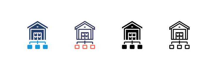 Distributor  Icon set multiple style collection