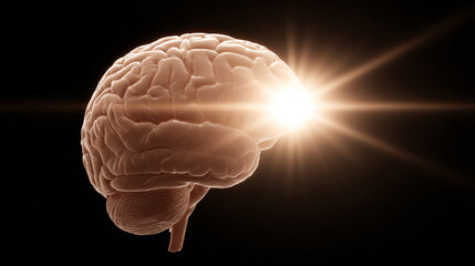 Fototapeta premium Concept the flow of imagination in the human brain.