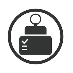 Task icon vector on white background.