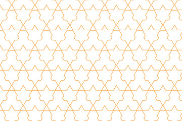 Seamless Golden Islamic Pattern with Arabic Linear Texture Vector Background