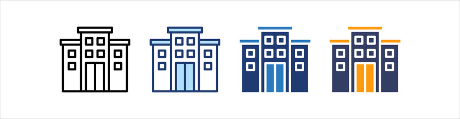 Office Icon Set Multiple Style Collection