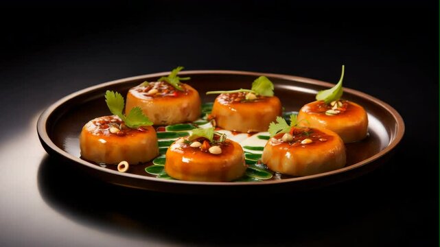 Elegant Indian Peda Sweets with Mint