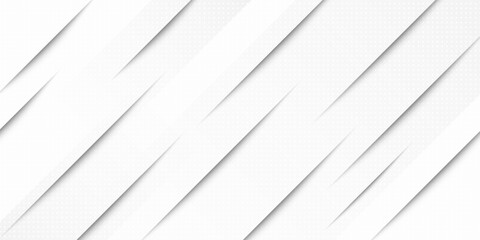 Fototapeta premium Abstract white background. Minimal geometric white light background