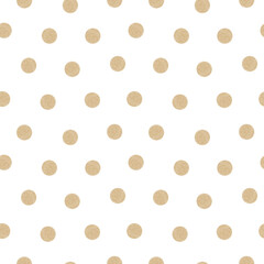 Beige polka dots pattern. This seamless design is perfect for nursery or feminine decor, neutral digital texture, fabric