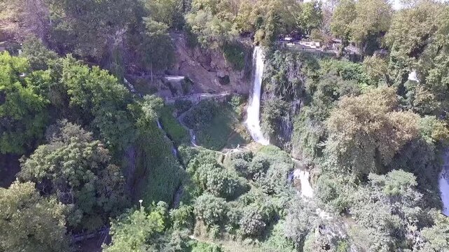Majestic Waterfall in Edessa, Greece
