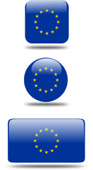 set 3d look Flag of europe