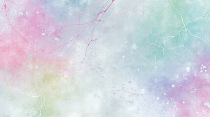 Obraz premium Vibrant Pastel Ink Spatters on Textured Light Stone Surface