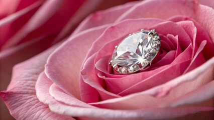 Obraz premium The Rose That Wore a Diamond