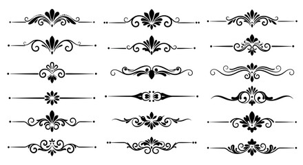 Obraz premium set of decorative design elements