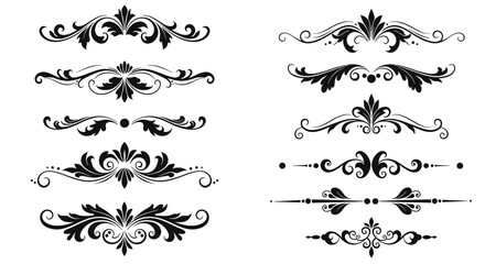 Fototapeta premium set of decorative elements for design