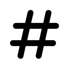 Obraz premium hashtag sign