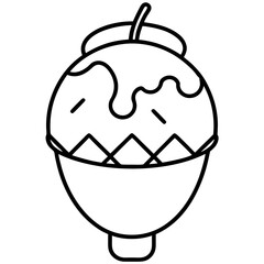 chocolate cake with ice cream