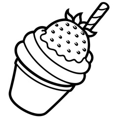 hand drawn vector illustration of a funny cartoon character of