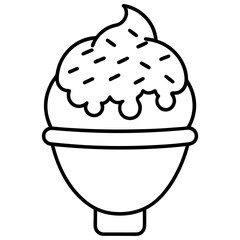 hand drawn ice cream