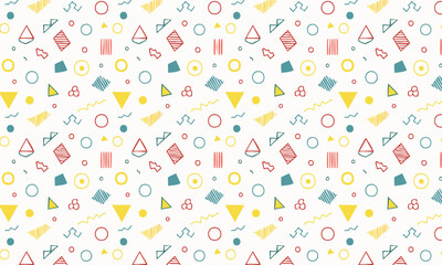 Minimalist Abstract Seamless Pattern Vector Illustration