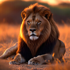 Obraz premium portrait of a lion