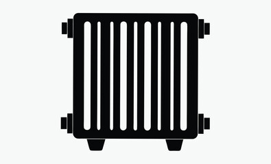 Radiator Icon Silhouette