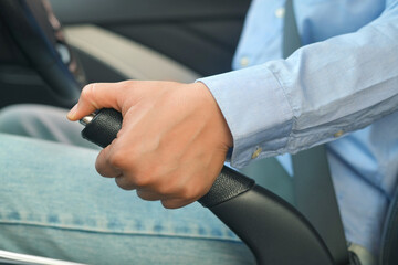 handbrake helps your car to stop while parked without having to keep your foot on the brake pedal.