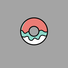 Donuts icon vector illustration