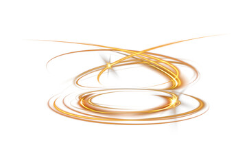 Yellow Neon Circle High Voltage Glow with Energy Burst and Electric Halo for Sci-Fi Light Effects on Black