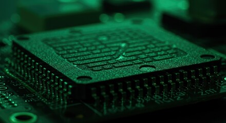 Close Up of a Microchip