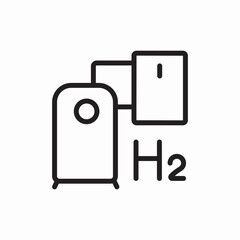 h2 round container icon vector sign