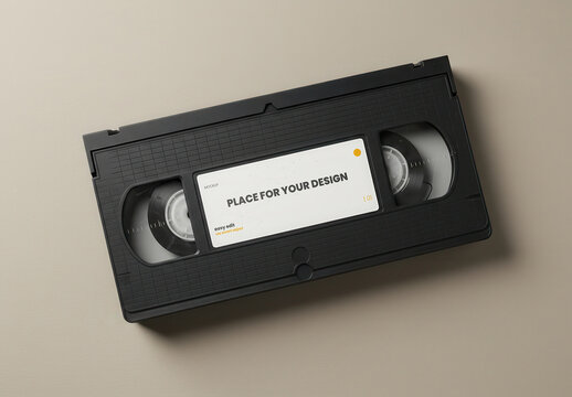 Vintage VHS Label Mockup