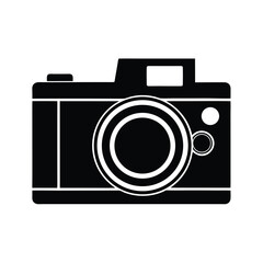 Camera Retro Minimalist Vector Silhouette