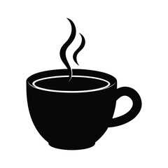 Coffee Cup Steam Cozy Vector Silhouette