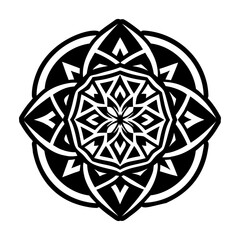 Universal geometry icon in filled style