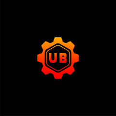 UB Initials Tech Logo Vector Art  Icons  and Graphics