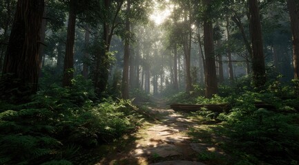 Fototapeta premium morning in the forest