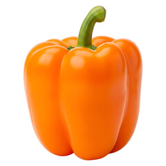 Vibrant orange bell pepper image