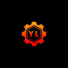 YL Initials Tech Logo Vector Art  Icons  and Graphics