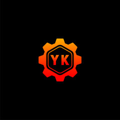 YK Initials Tech Logo Vector Art  Icons  and Graphics