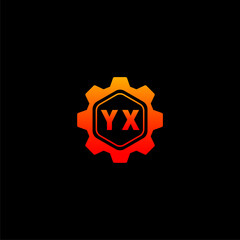 YX Initials Tech Logo Vector Art  Icons  and Graphics